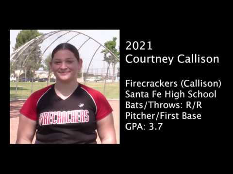 Courtney Callison 2021 P/1B Firecrackers Callison